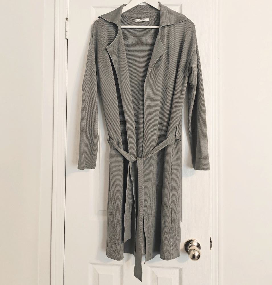 Mango Belted Knit Coat